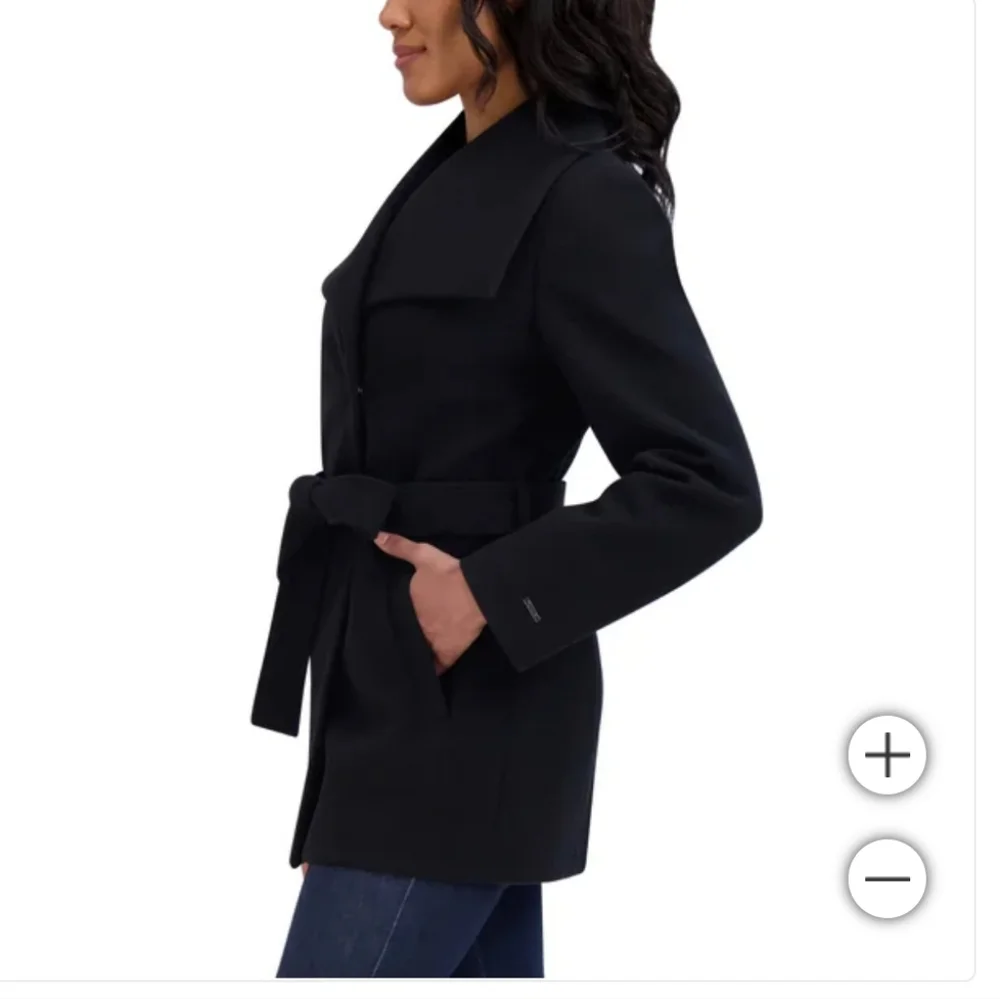 Tahari Ladies' Faux Wool Wrap Coat, nwt